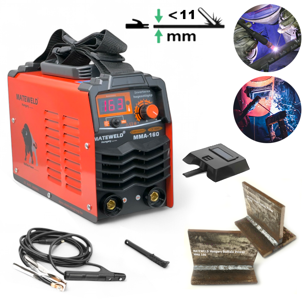 MATEWELD Hungary Buffalo Power™ MMA 160 inverteres hegesztő + Lift Tig funkció/OUTLET TERMÉK 