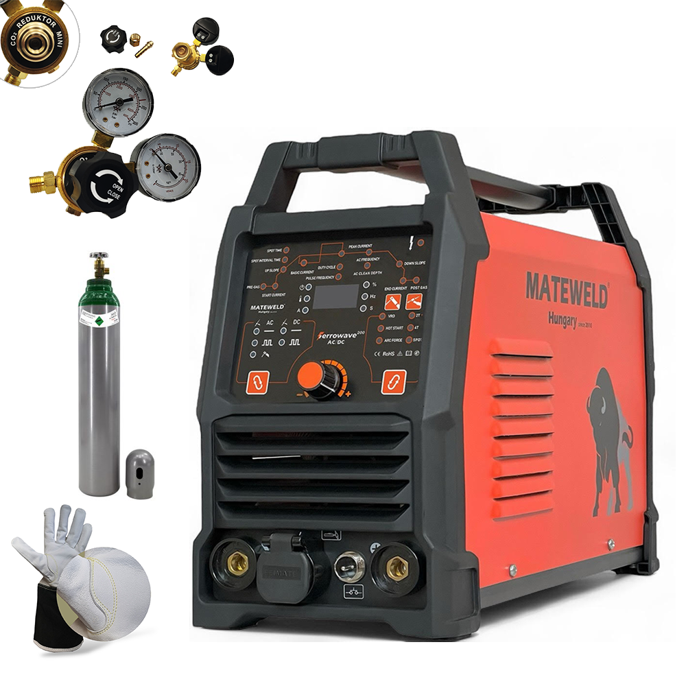 MATEWELD Buffalo Power FerroWave 200 AC/DC awi inverteres hegesztőgép csomagban