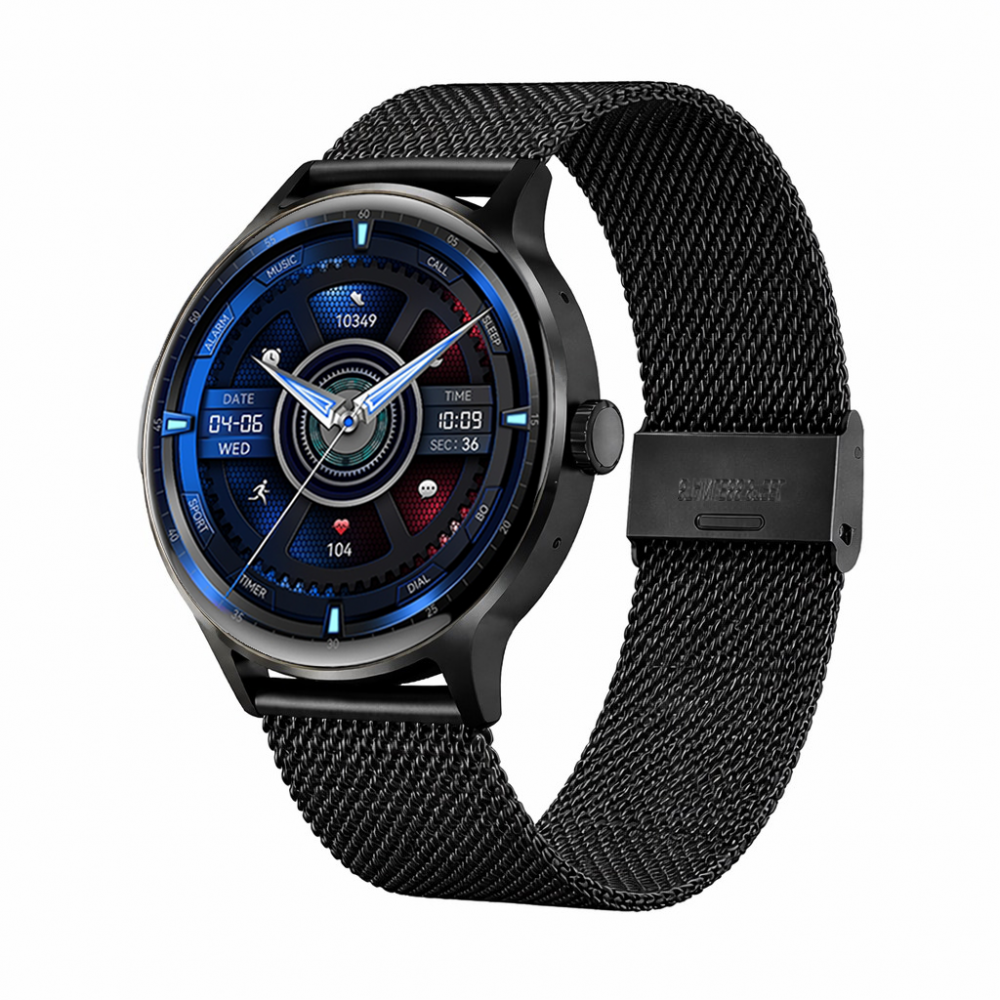 Aberto Vortex Fekete okosóra- Fekete fém szíjjal