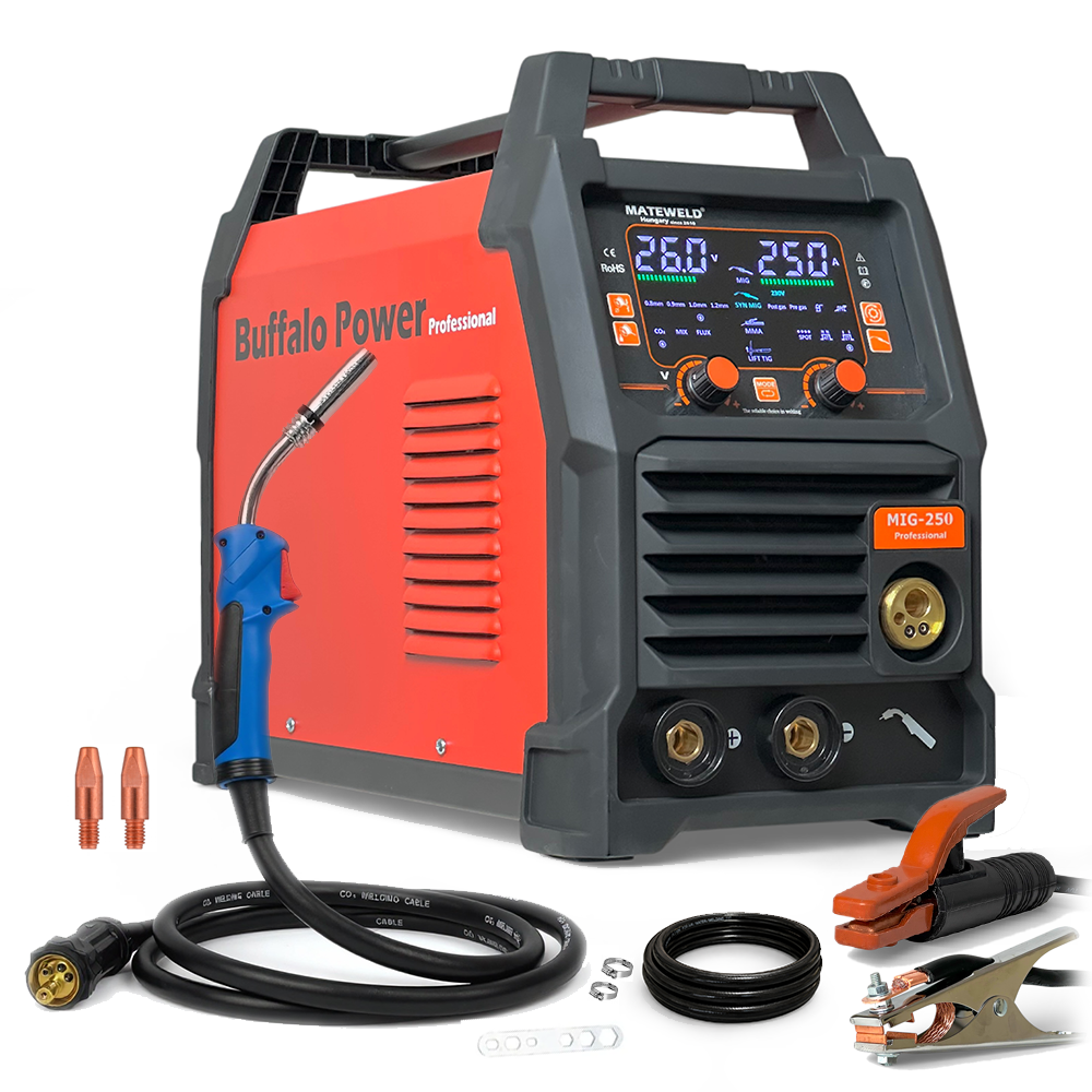 MATEWELD Hungary Buffalo Power™ MIG-250 inverteres co hegesztő/OUTLET TERMÉK