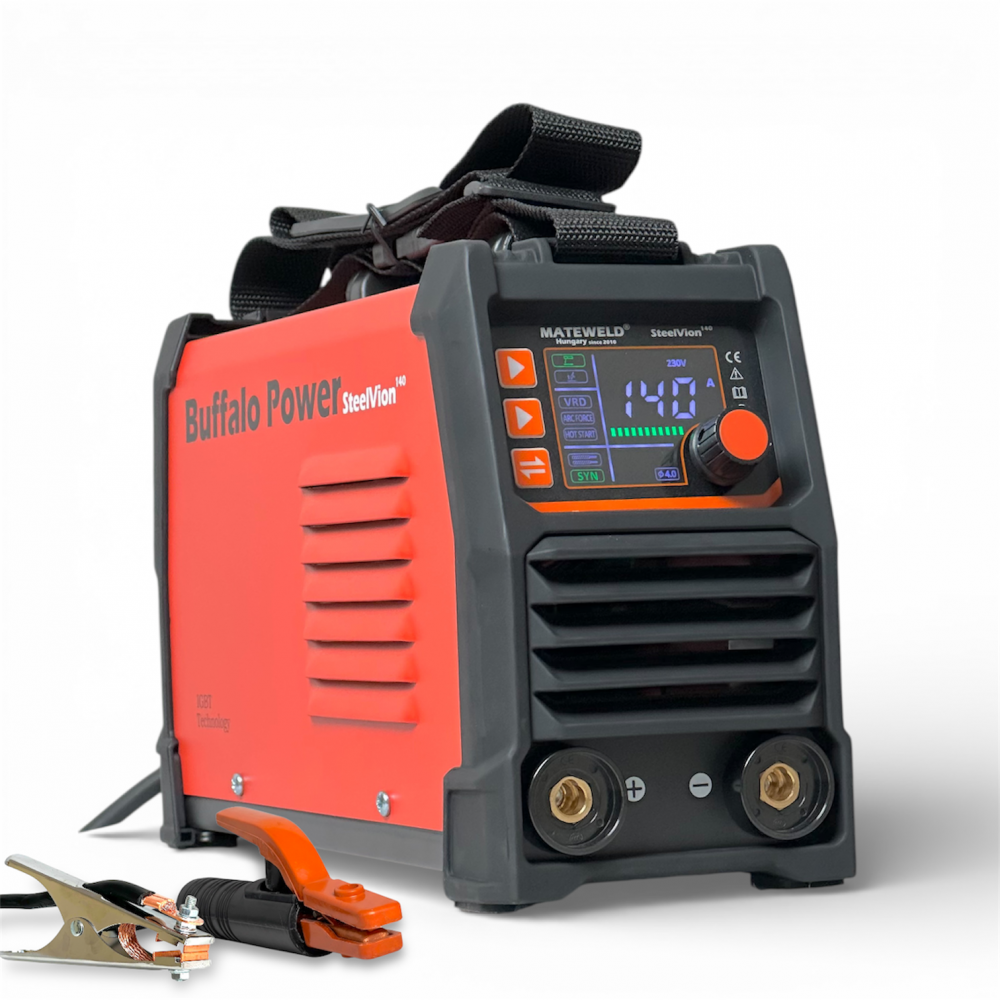 MATEWELD Hungary Buffalo Power SteelVion 140 inverteres hegesztő + Lift-Tig funkció /OUTLET TERMÉK