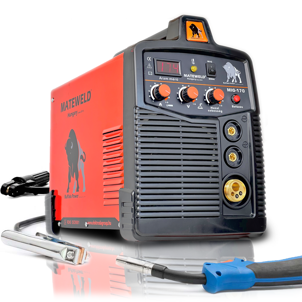 MATEWELD Hungary Buffalo Power™ MIG-170 inverteres multifunkciós co hegesztőgép/OUTLET TERMÉK