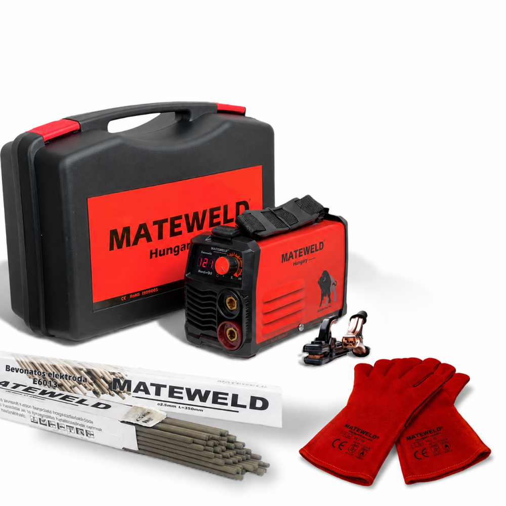 MATEWELD Hungary Buffalo Power™ Super Mini 120 inverteres hegesztő + Lift Tig funkció, Kofferrel, csomagban
