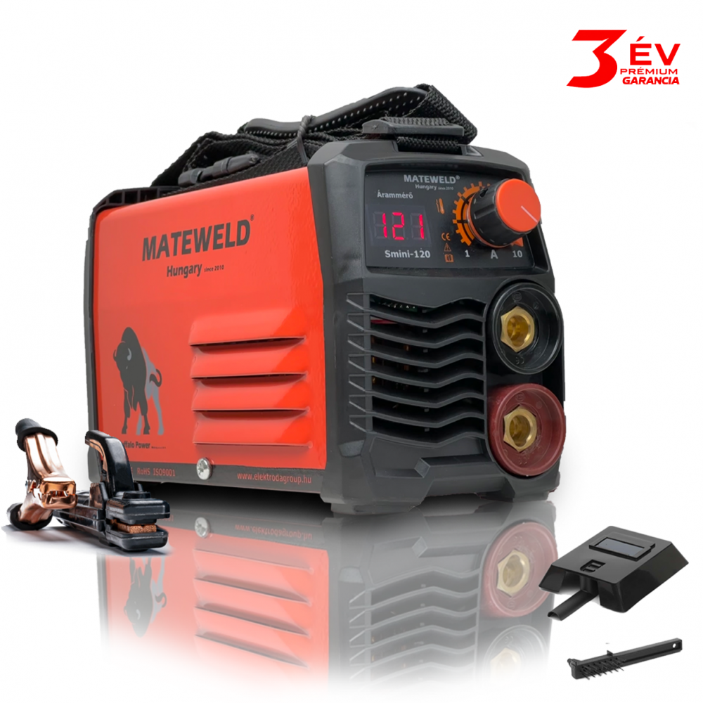 MATEWELD Hungary Buffalo Power™ Super Mini 120 inverteres hegesztő + Lift Tig funkció